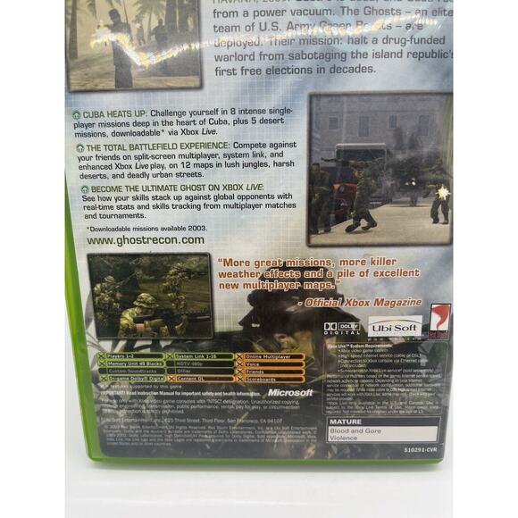 Ghost Recon: Island Thunder (Original Xbox) Black Label Cib Complete & Tested - Picture 3 of 6